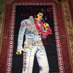 Two vintage Elvis banners
